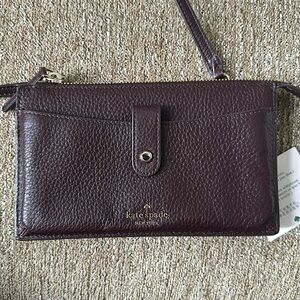 Kate Spade Dark Purple Small Leather Purse